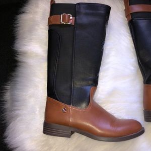 TOMMY HILFIGER LEATHER RIDING BOOTS